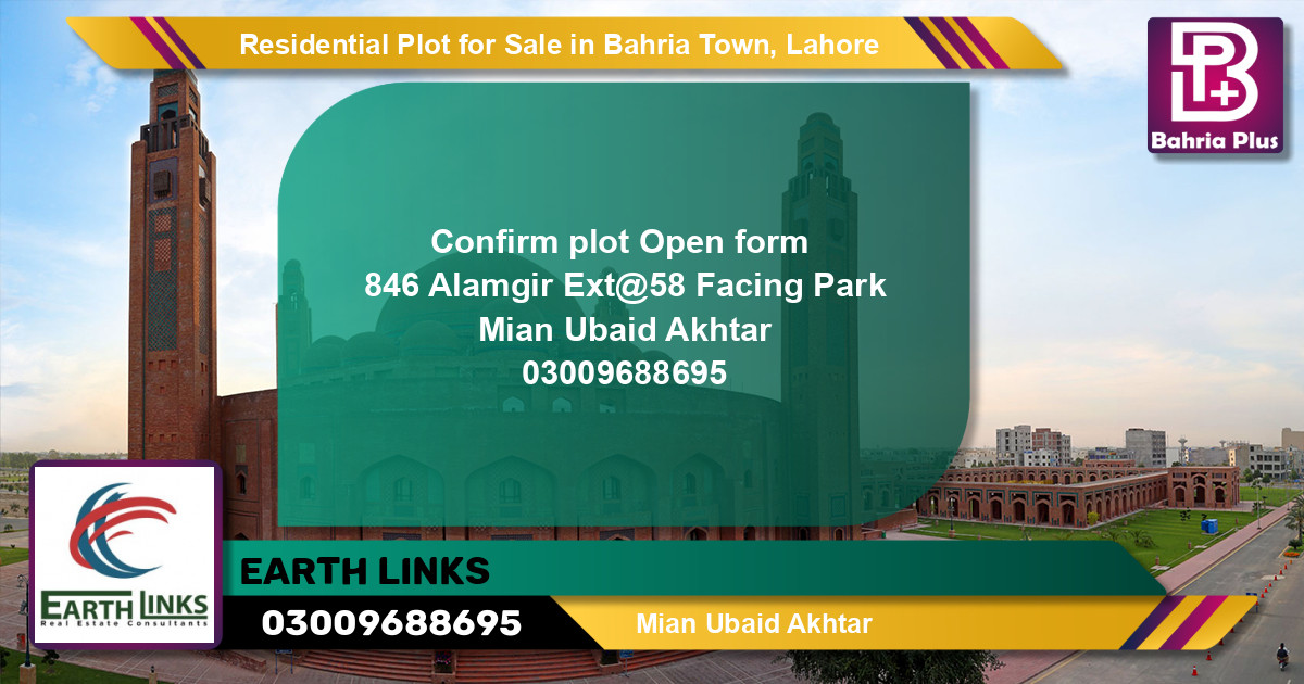 Residential Plot for Sale in Bahria Town, Lahore - (BP-135996)