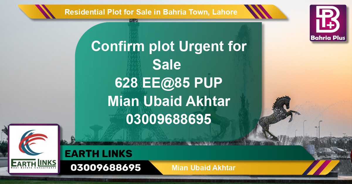 Residential Plot for Sale in Bahria Town, Lahore - (BP-136001)