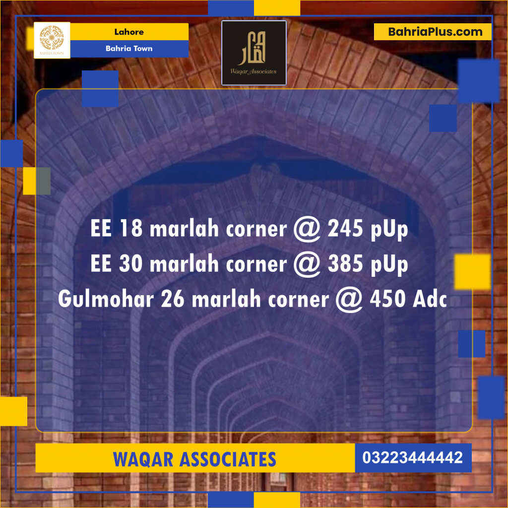 Residential Plot for Sale in Bahria Town, Lahore - (BP-136184)