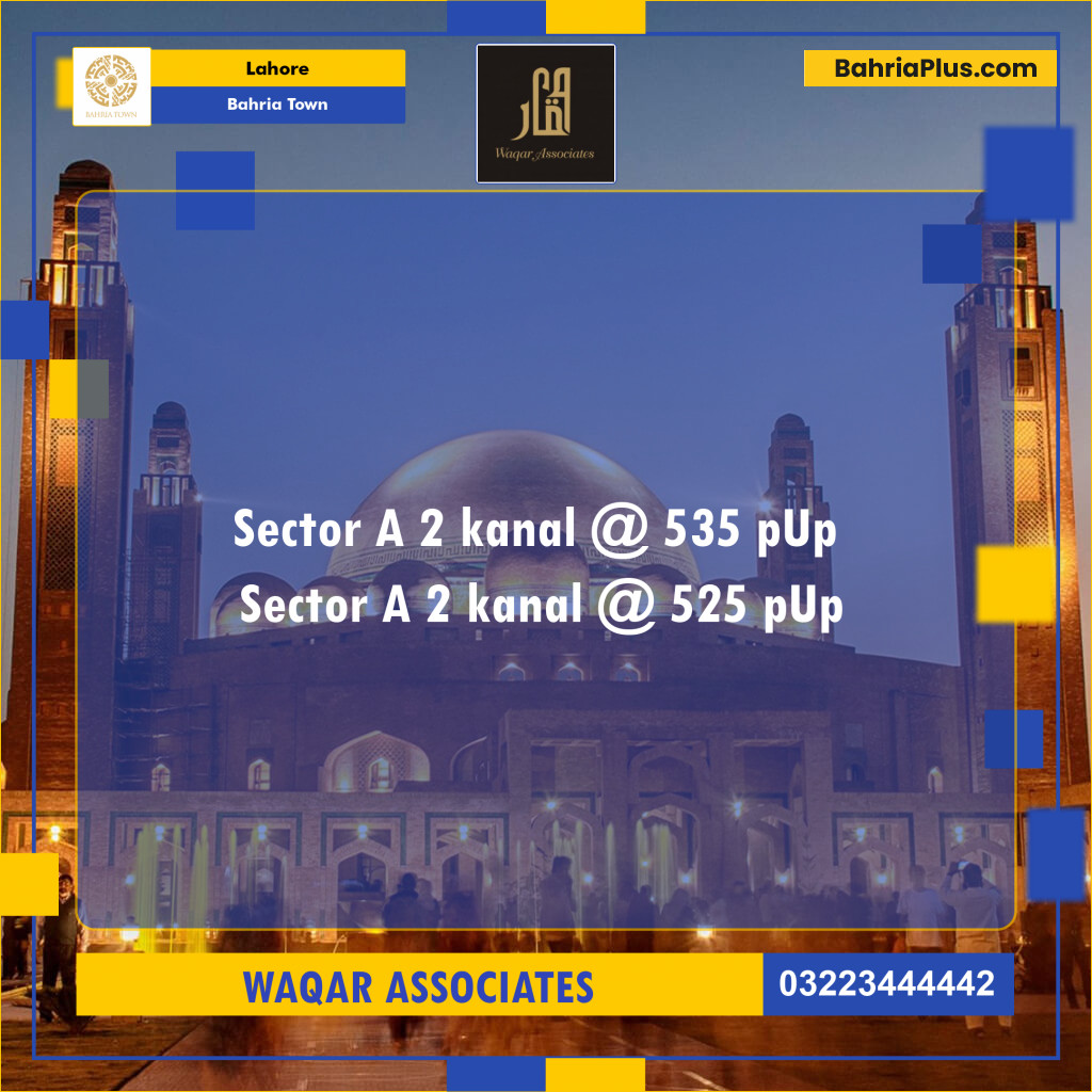 Residential Plot for Sale in Bahria Town, Lahore - (BP-136185)