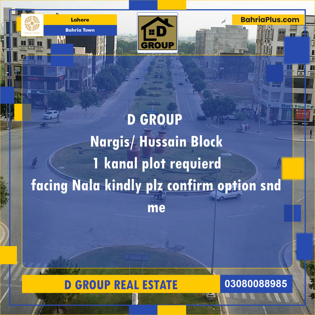 Residential Plot for Sale in Bahria Town, Lahore - (BP-136245)