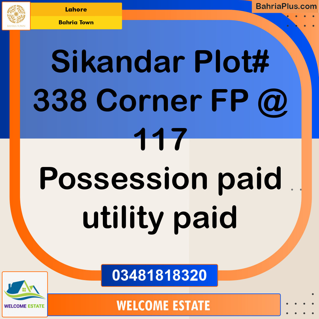 Residential Plot for Sale in Bahria Town, Lahore - (BP-136320)