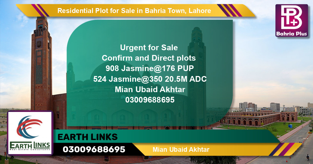 Residential Plot for Sale in Bahria Town, Lahore - (BP-136393)