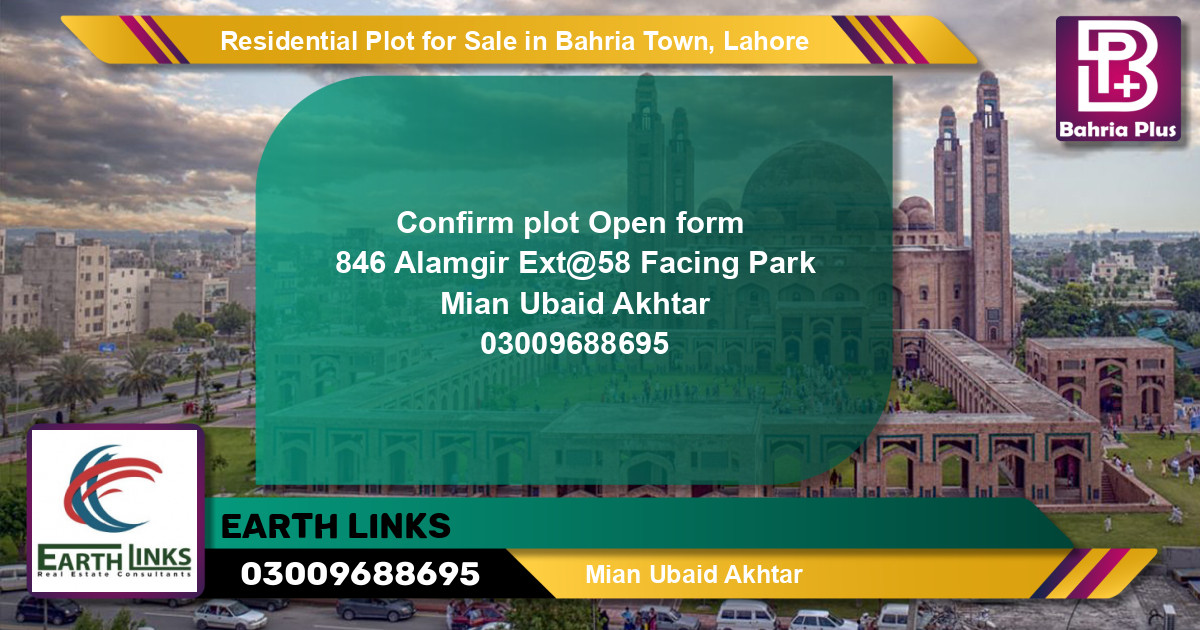 Residential Plot for Sale in Bahria Town, Lahore - (BP-136396)