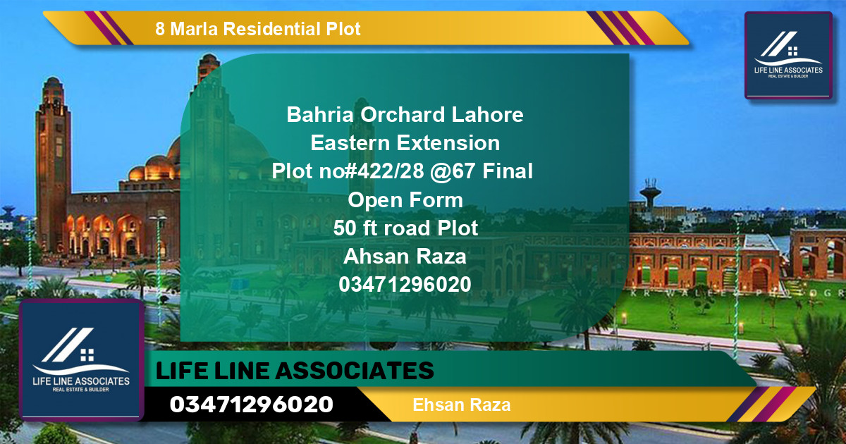 Residential Plot for Sale in Bahria Orchard, Lahore - (BP-136398)