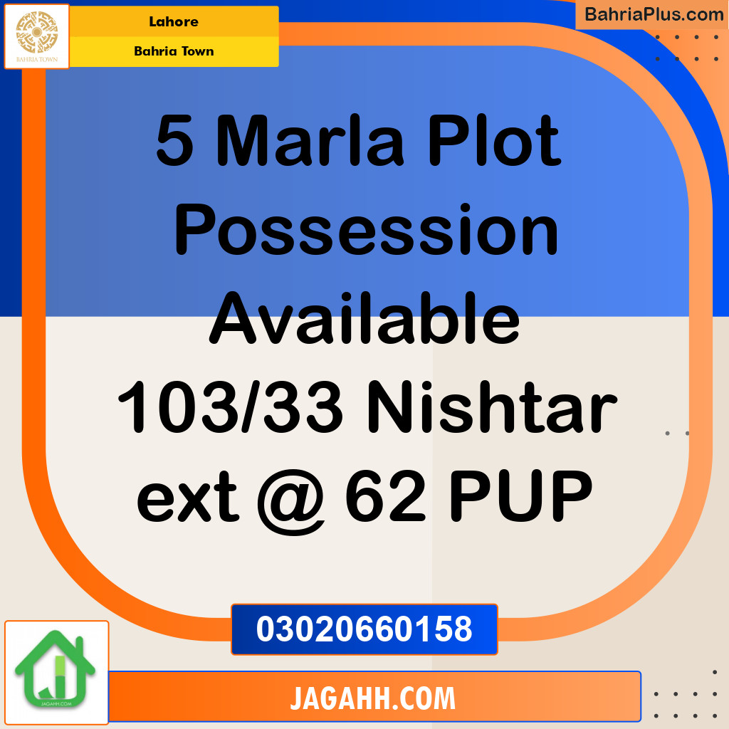 Residential Plot for Sale in Bahria Town, Lahore - (BP-136471)