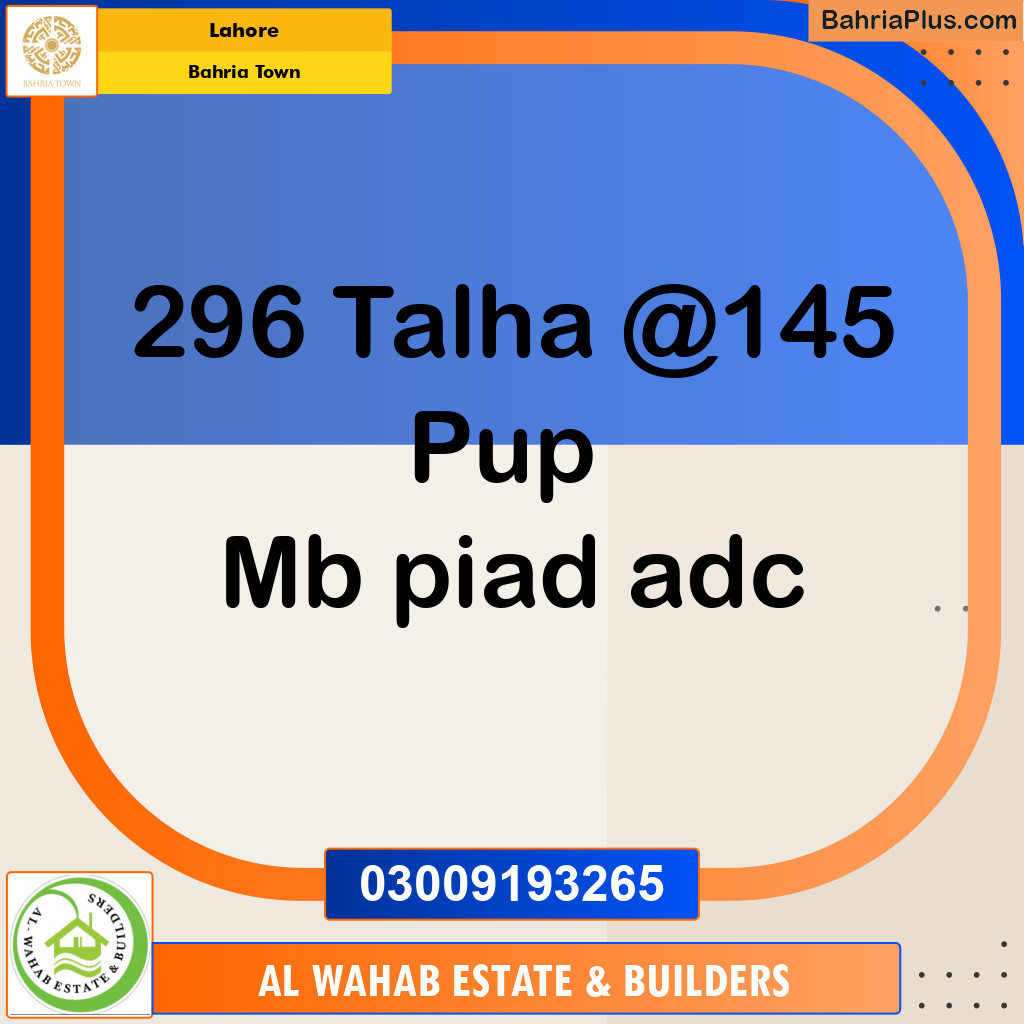 Residential Plot for Sale in Bahria Town, Lahore - (BP-136491)