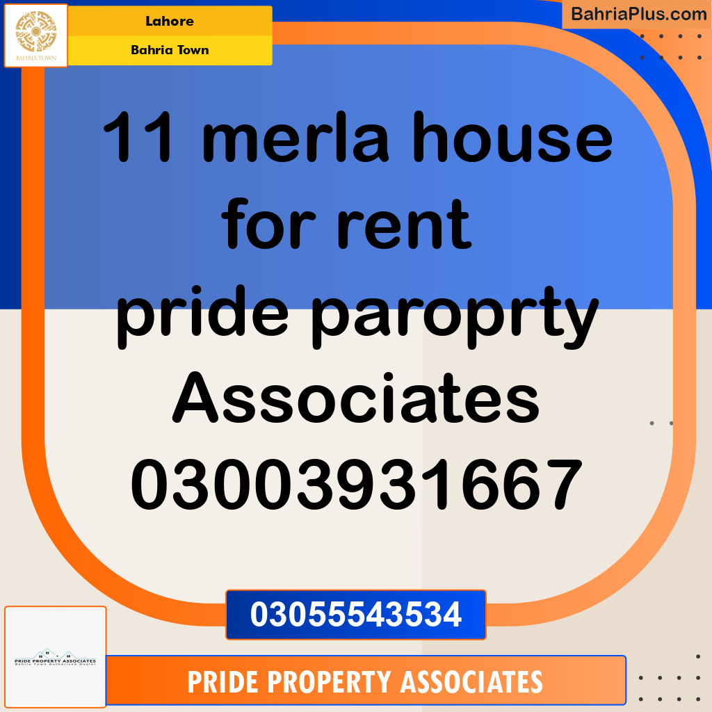 Residential House for Rent in Bahria Town, Lahore - (BP-136497)