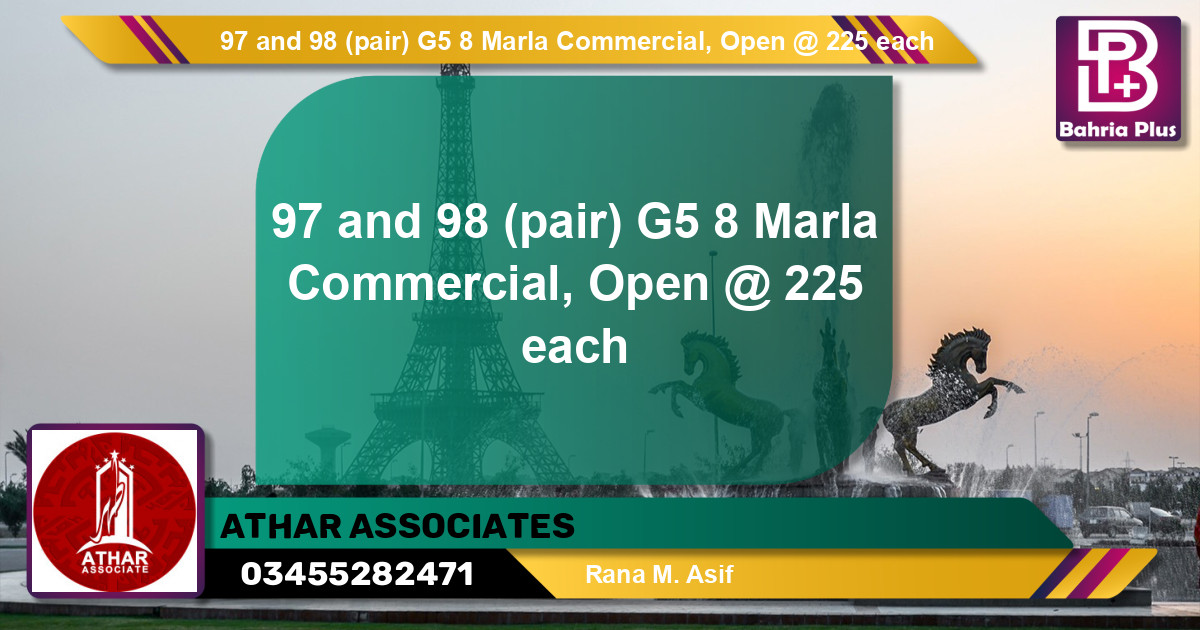 Commercial Plot for Sale in Bahria Orchard, Lahore - (BP-136671)