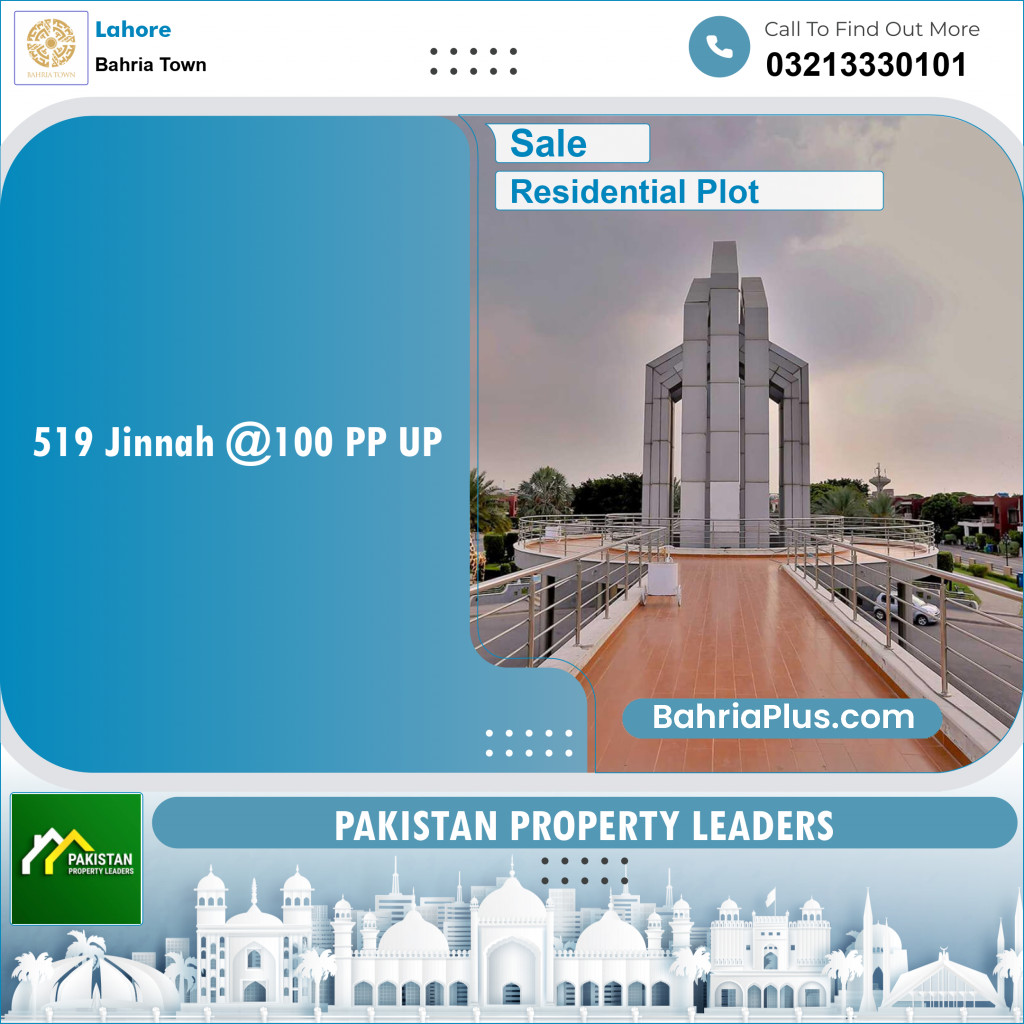 Residential Plot for Sale in Bahria Town, Lahore - (BP-136682)