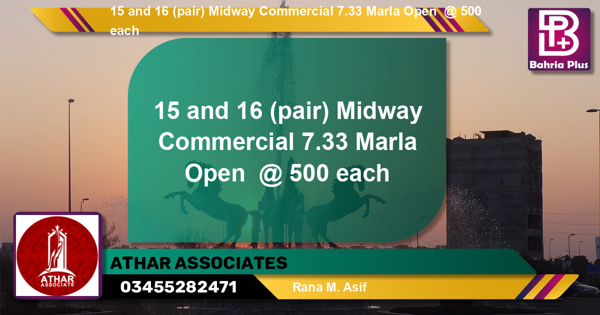 Commercial Plot for Sale in Bahria Town, Lahore - (BP-136687)