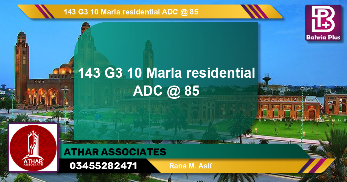 Residential Plot for Sale in Bahria Orchard, Lahore - (BP-136711)