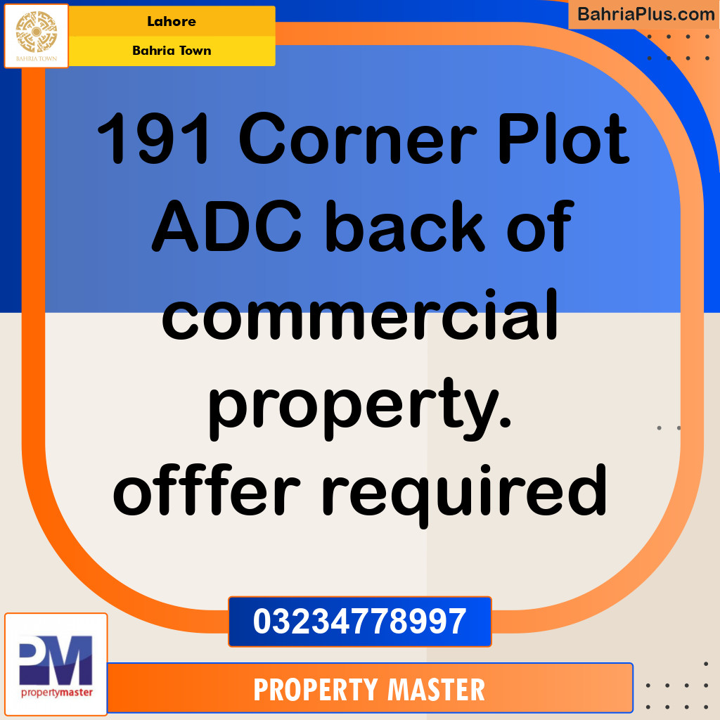 Residential Plot for Sale in Bahria Town, Lahore - (BP-136781)