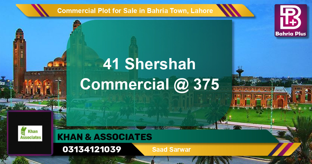 Commercial Plot for Sale in Bahria Town, Lahore - (BP-136810)