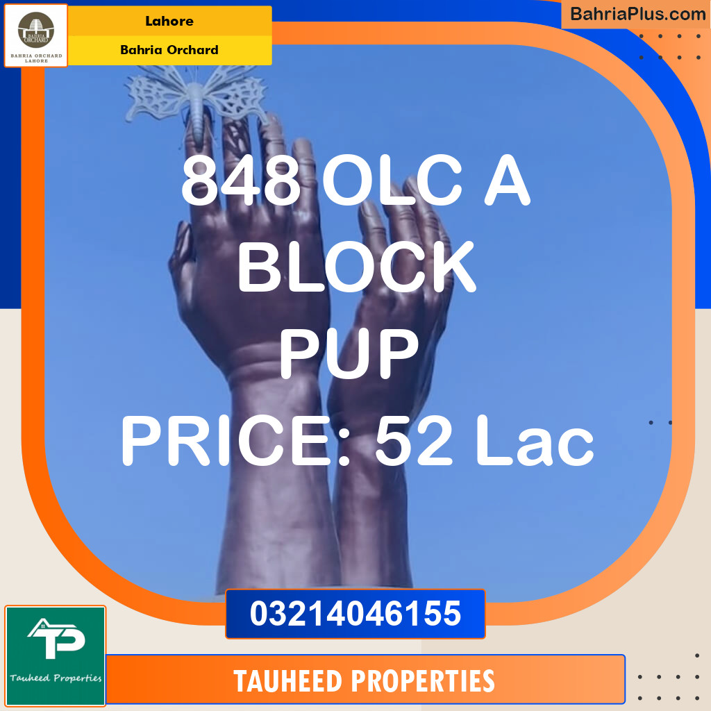 Residential Plot for Sale in Bahria Orchard, Lahore - (BP-136856)