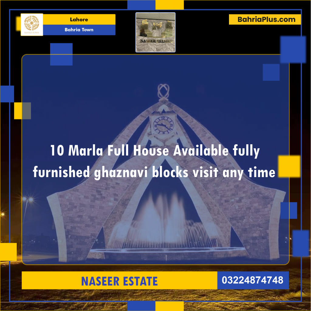 Residential House for Rent in Bahria Town, Lahore - (BP-136882)