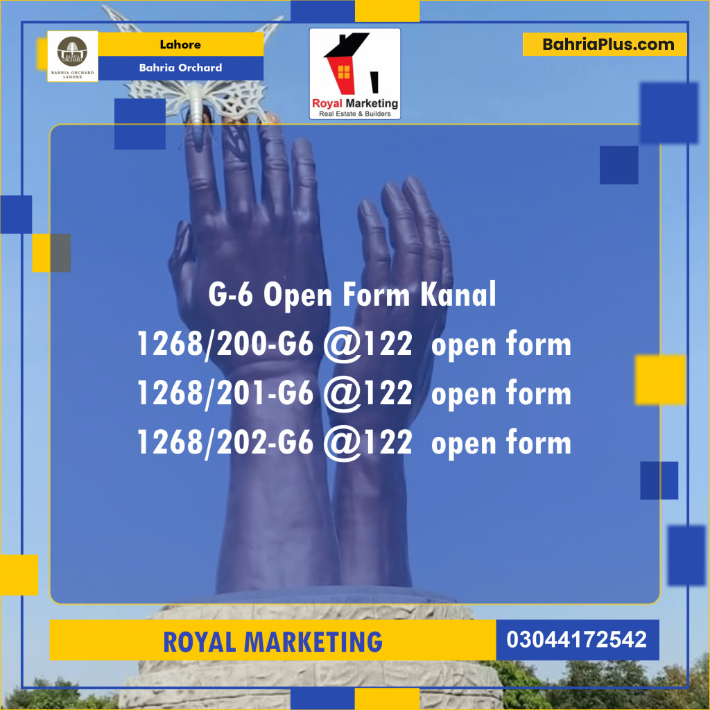 Residential Plot for Sale in Bahria Orchard, Lahore - (BP-136902)