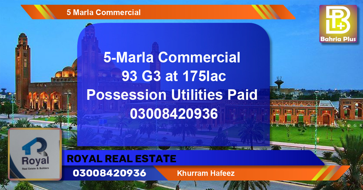 Commercial Plot for Sale in Bahria Orchard, Lahore - (BP-136941)