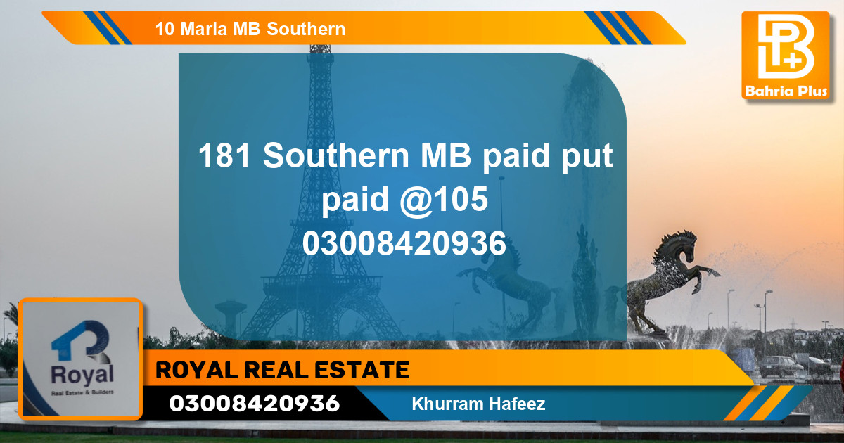 Residential Plot for Sale in Bahria Orchard, Lahore - (BP-136961)