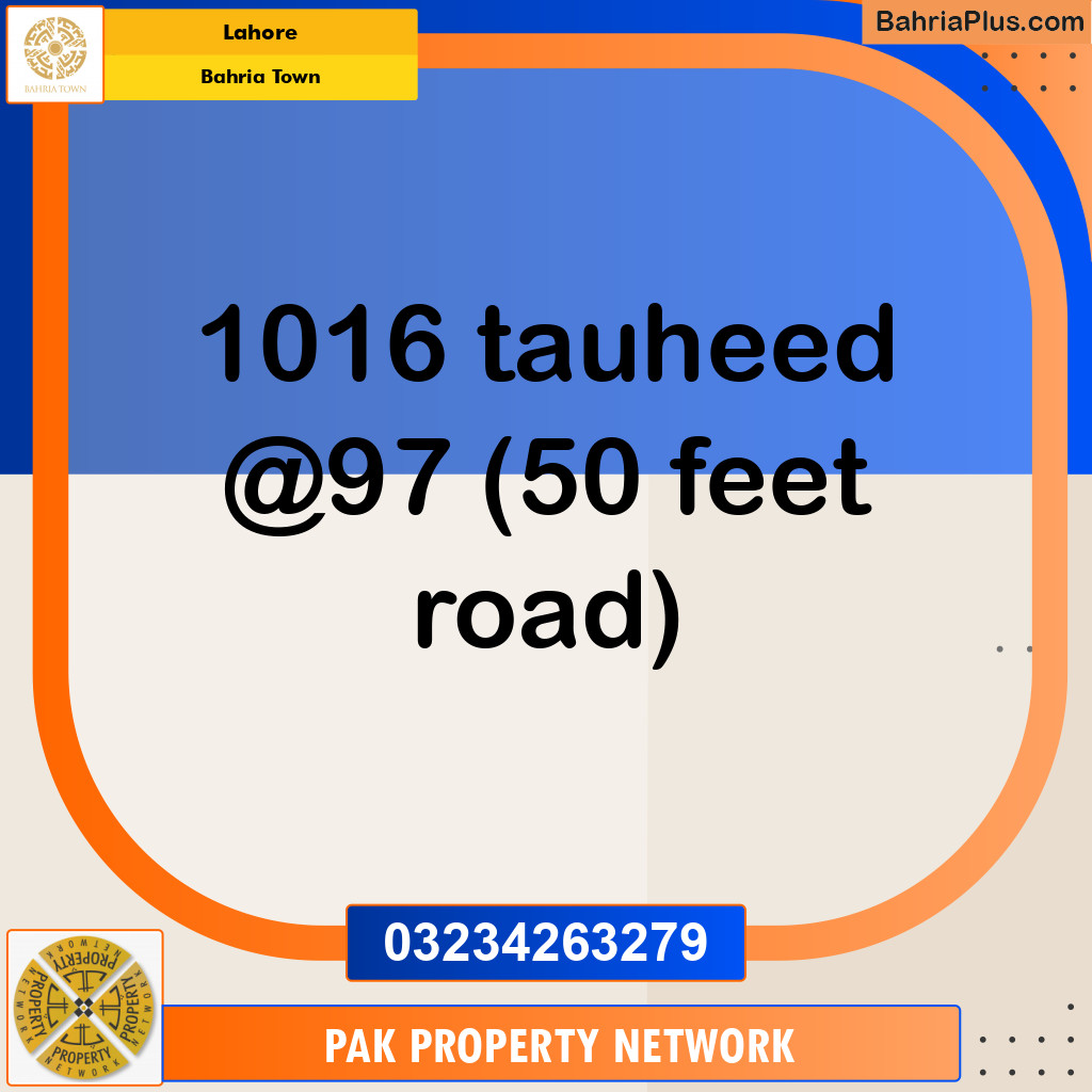 Residential Plot for Sale in Bahria Town, Lahore - (BP-137159)