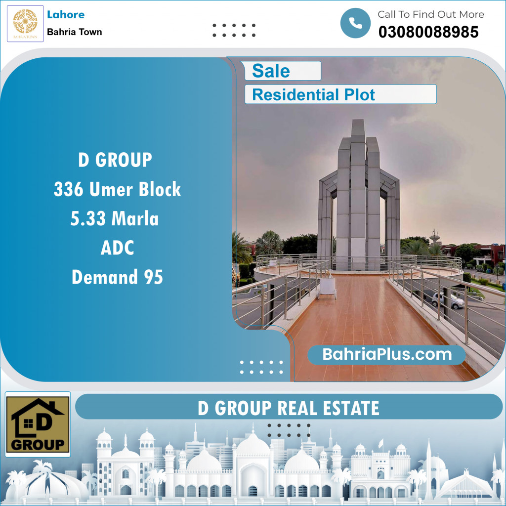 Residential Plot for Sale in Bahria Town, Lahore - (BP-137185)