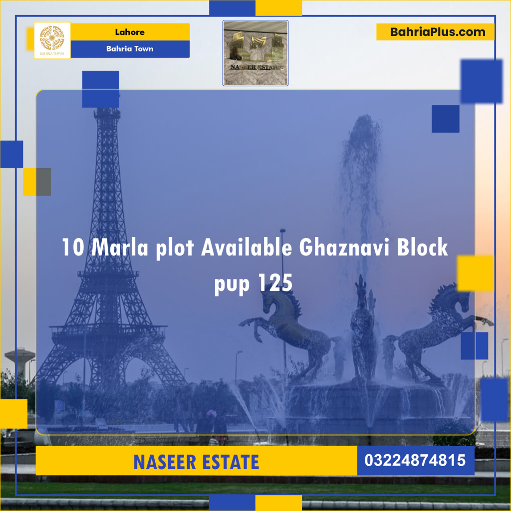 Residential Plot for Sale in Bahria Town, Lahore - (BP-137275)