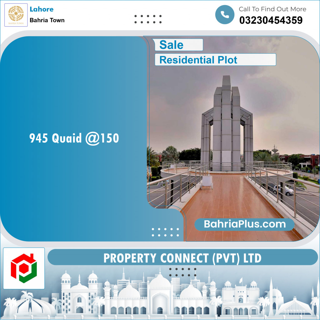 Residential Plot for Sale in Bahria Town, Lahore - (BP-137346)