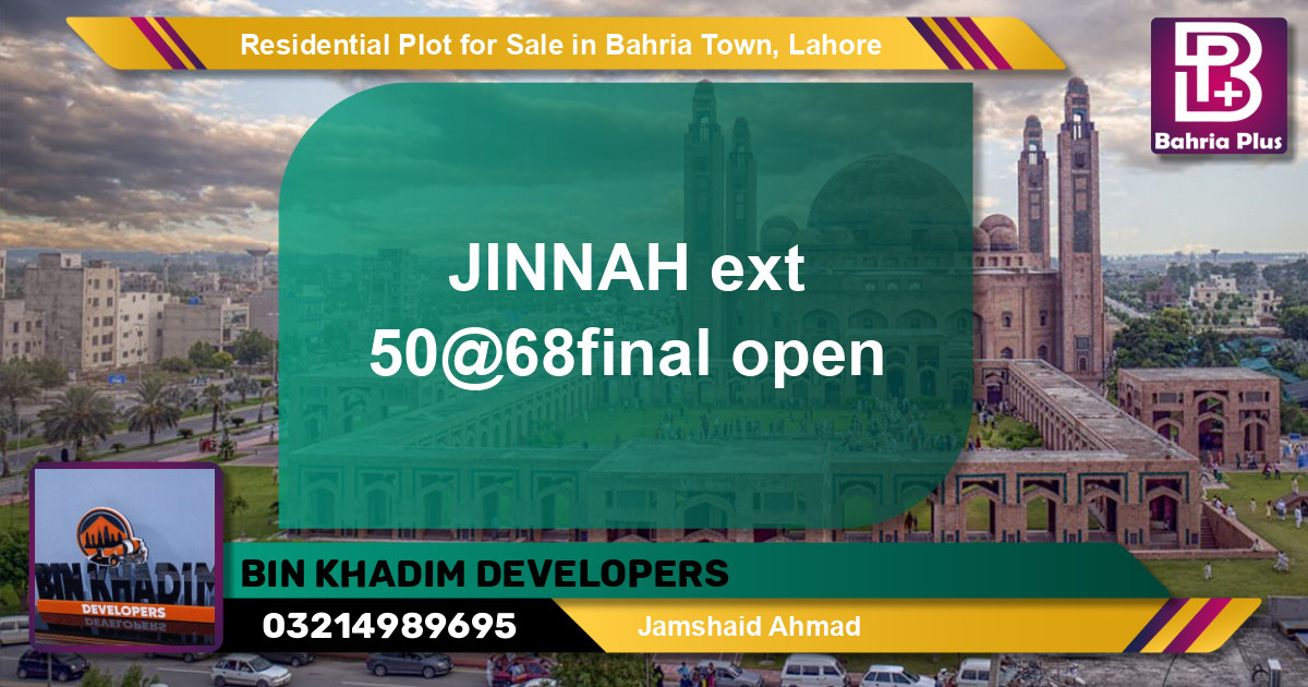 Residential Plot for Sale in Bahria Town, Lahore - (BP-137358)