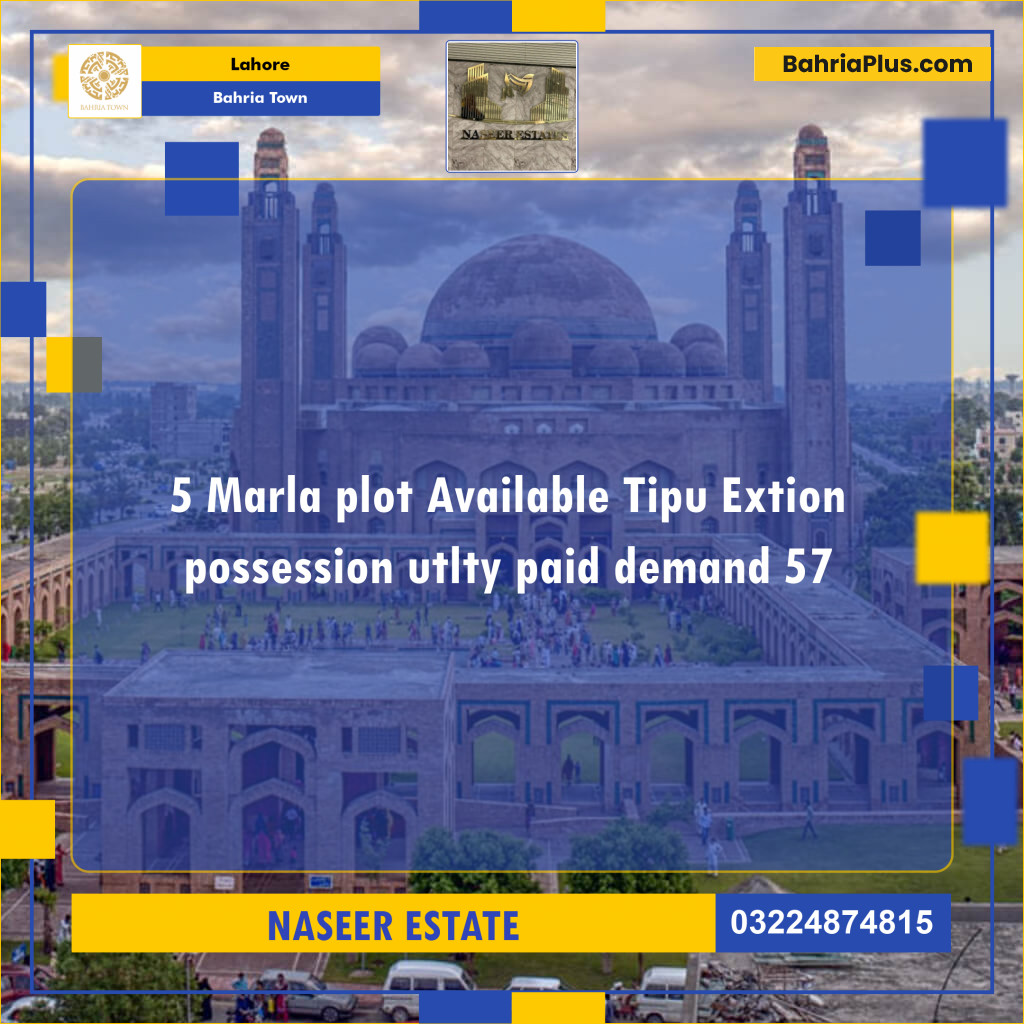 Residential Plot for Sale in Bahria Town, Lahore - (BP-137519)