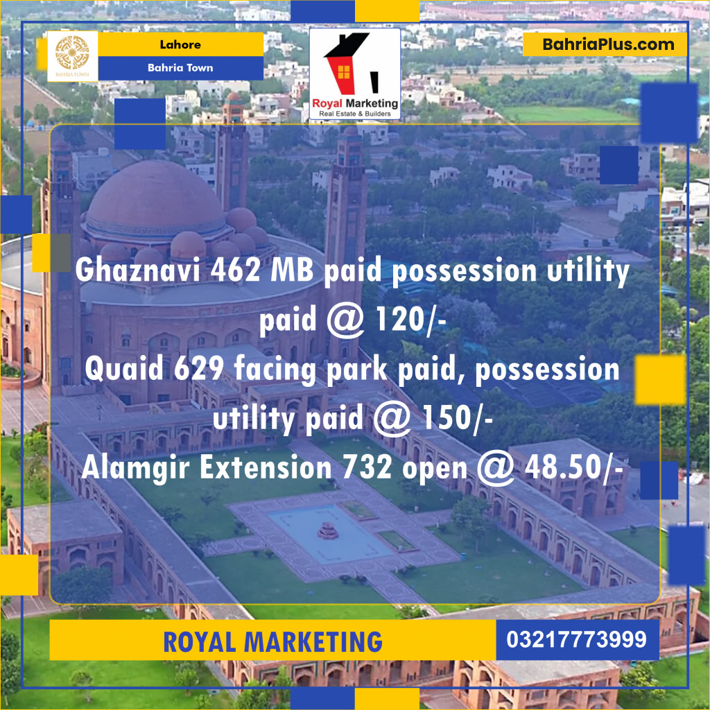 Residential Plot for Sale in Bahria Town, Lahore - (BP-137714)