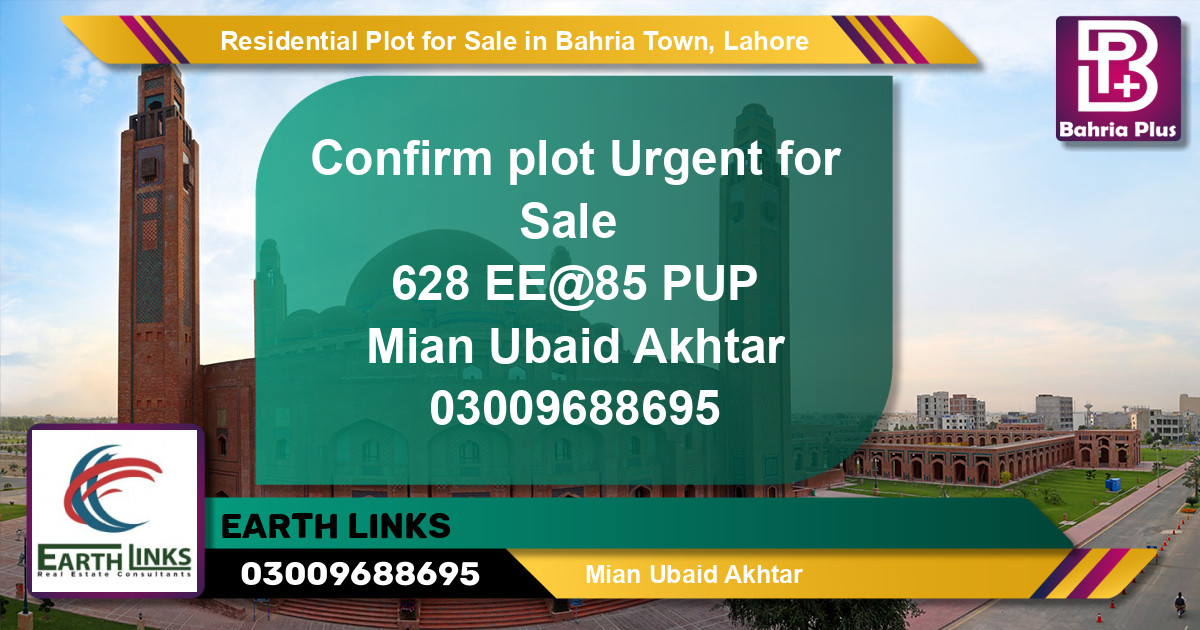 Residential Plot for Sale in Bahria Town, Lahore - (BP-137840)