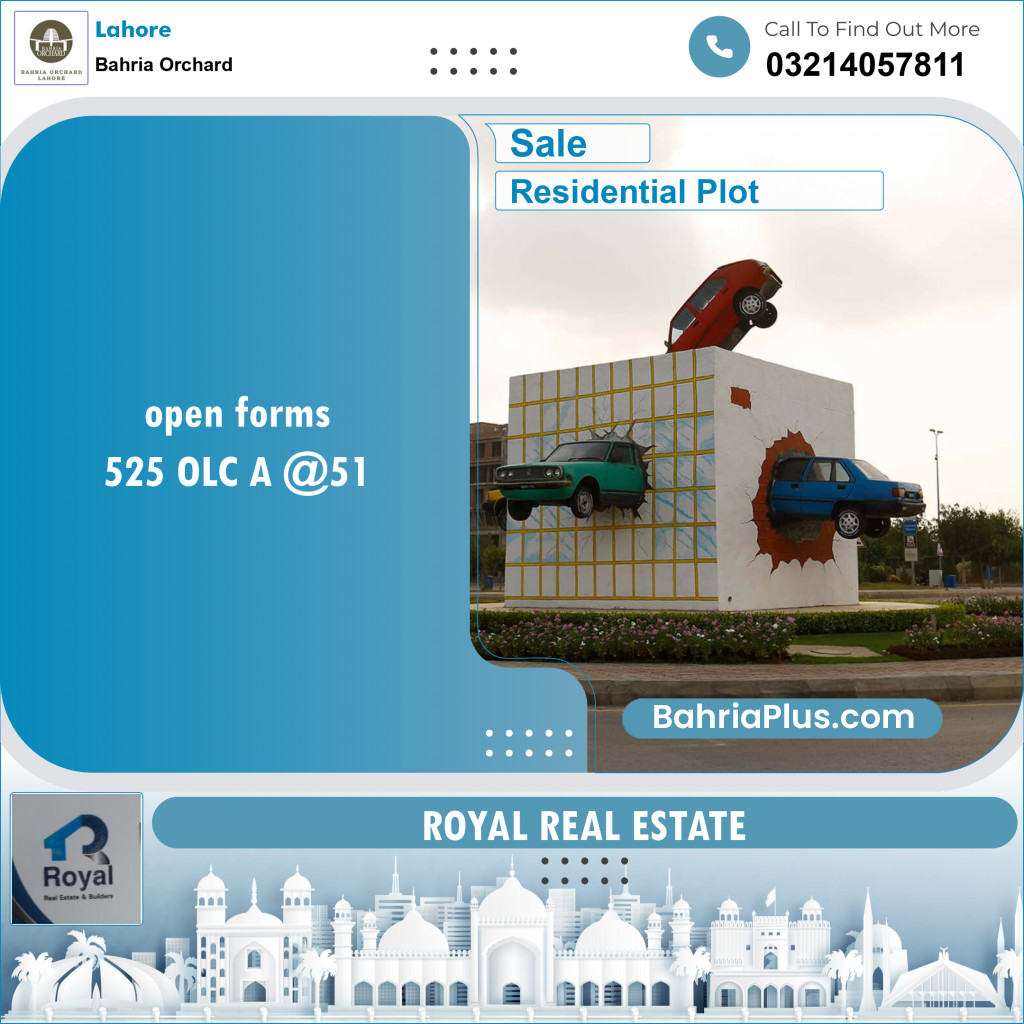 Residential Plot for Sale in Bahria Orchard, Lahore - (BP-137864)