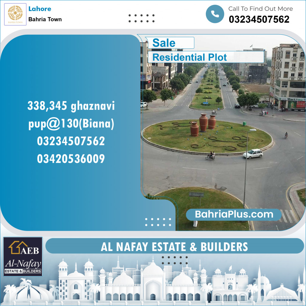 Residential Plot for Sale in Bahria Town, Lahore - (BP-137865)