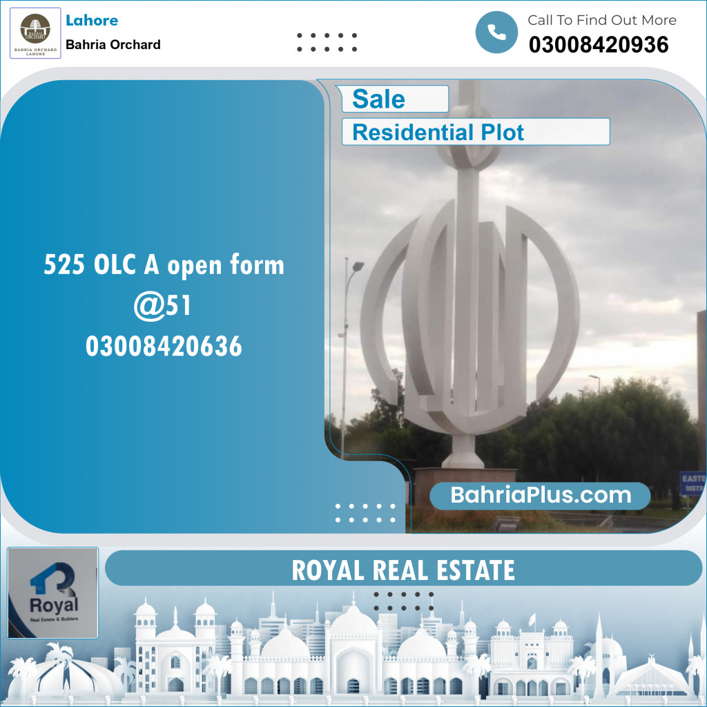 Residential Plot for Sale in Bahria Orchard, Lahore - (BP-137885)
