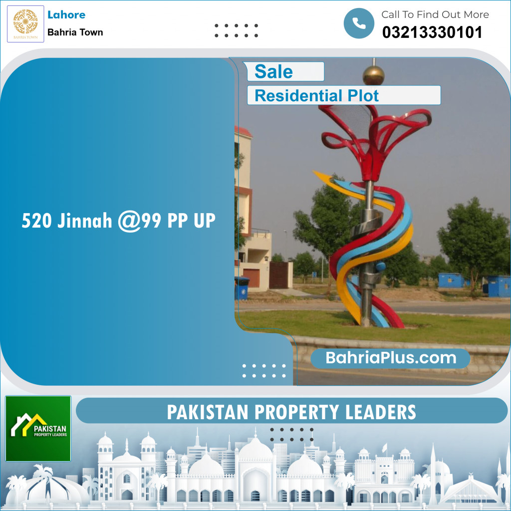 Residential Plot for Sale in Bahria Town, Lahore - (BP-137895)