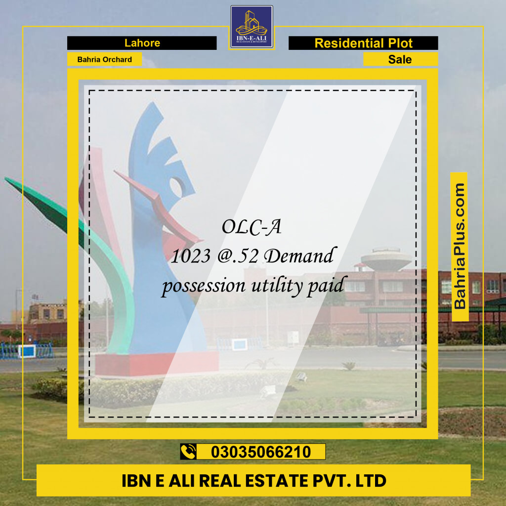 Residential Plot for Sale in Bahria Orchard, Lahore - (BP-137899)