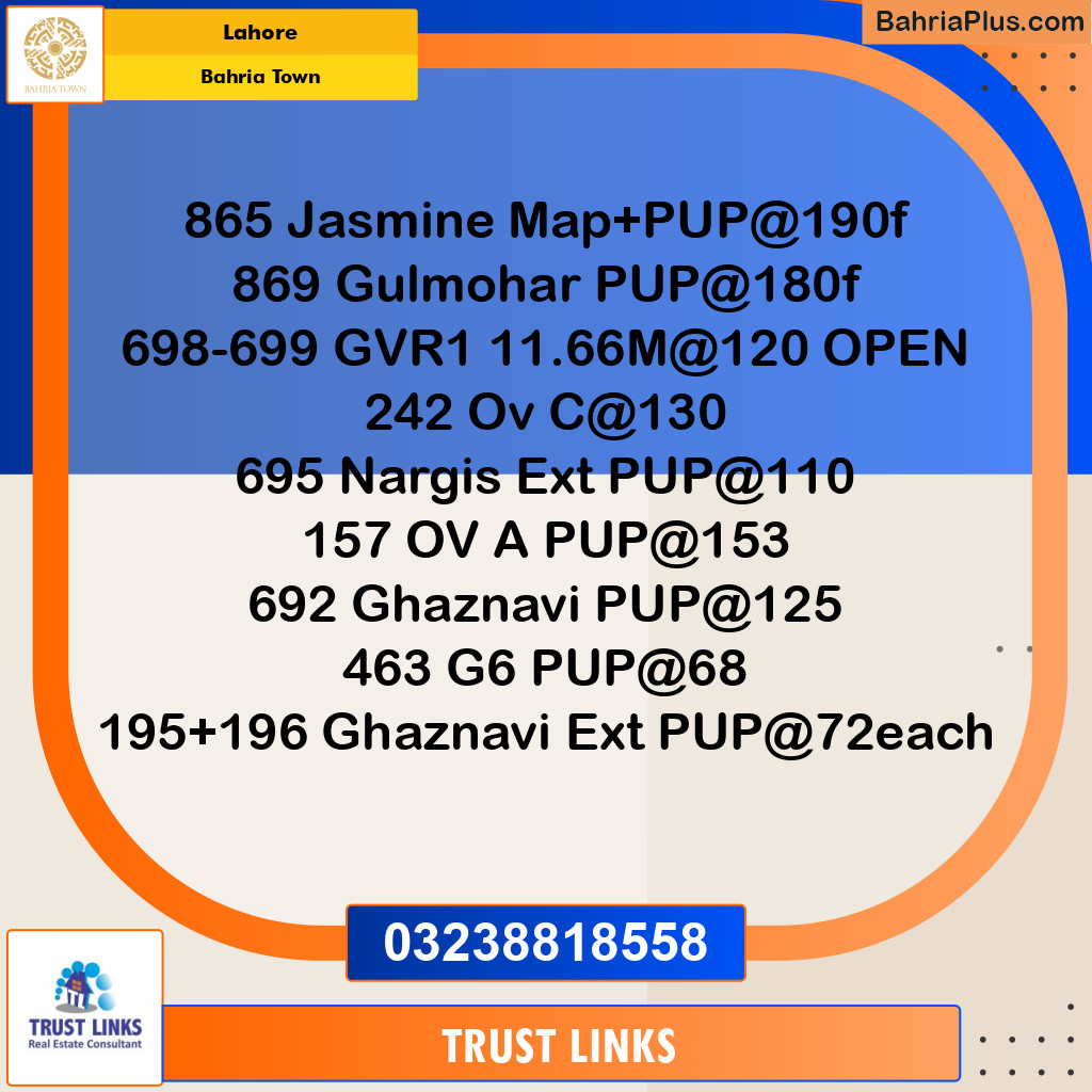 Residential Plot for Sale in Bahria Town, Lahore - (BP-137934)