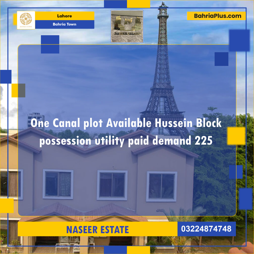 Residential Plot for Sale in Bahria Town, Lahore - (BP-137991)