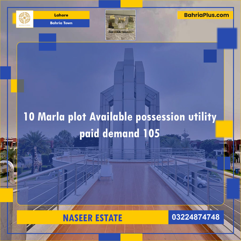 Residential Plot for Sale in Bahria Town, Lahore - (BP-137997)