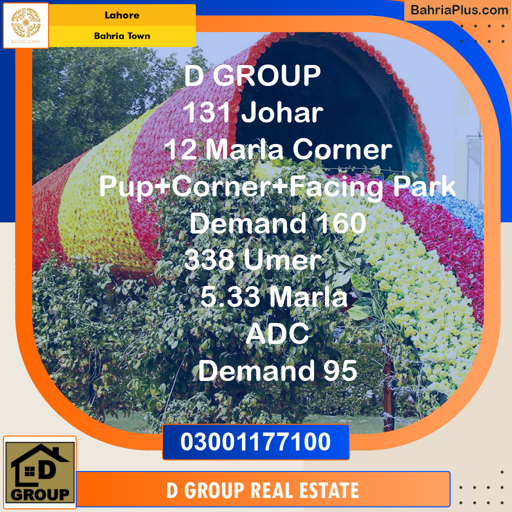 Residential Plot for Sale in Bahria Town, Lahore - (BP-138005)