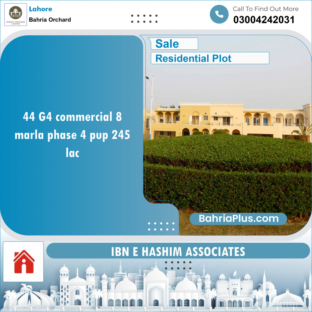 Residential Plot for Sale in Bahria Orchard, Lahore - (BP-138021)