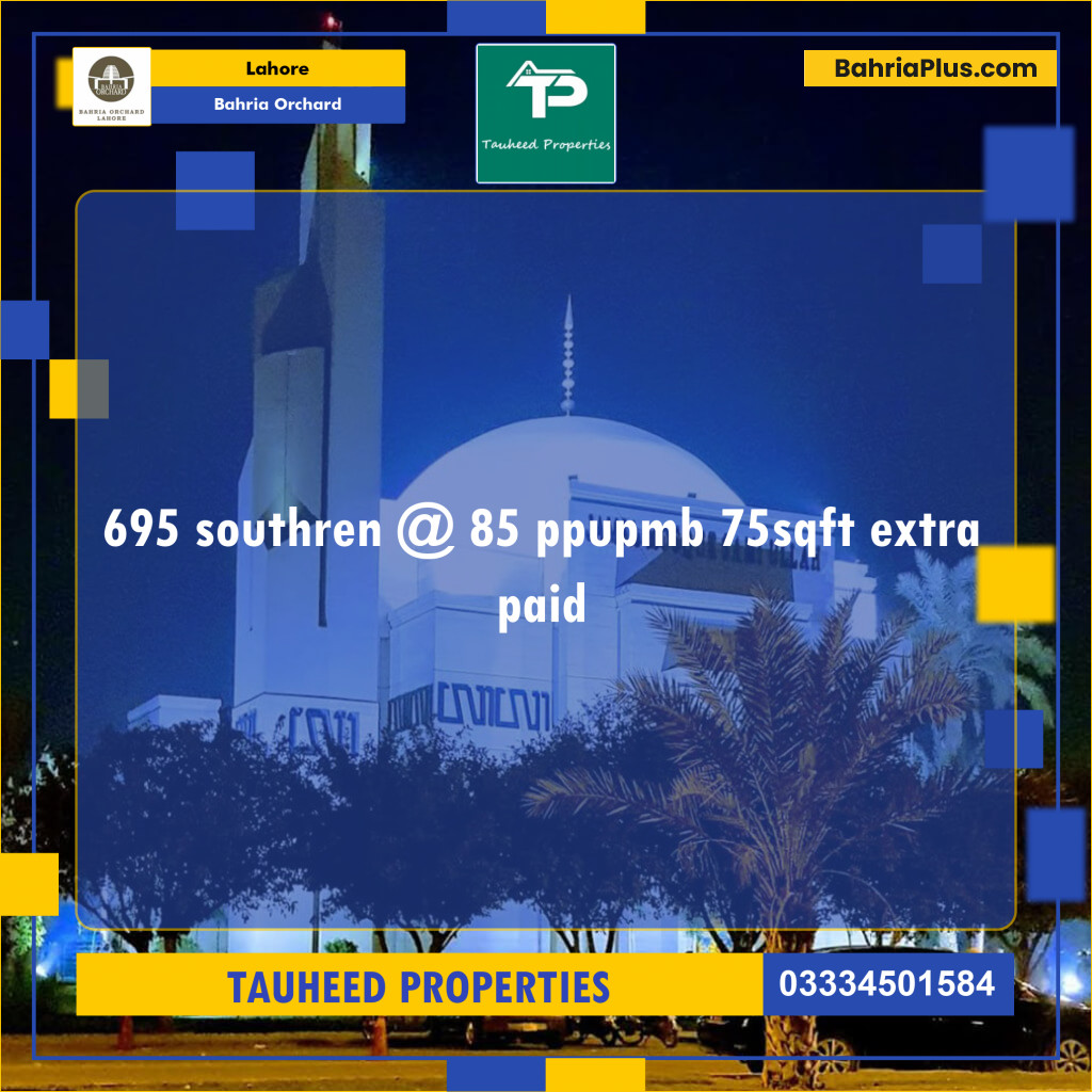 Residential Plot for Sale in Bahria Orchard, Lahore - (BP-138042)