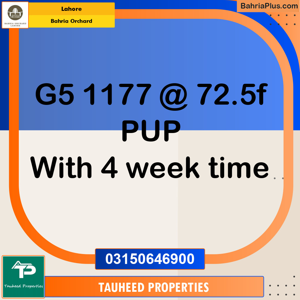 Residential Plot for Sale in Bahria Orchard, Lahore - (BP-138079)