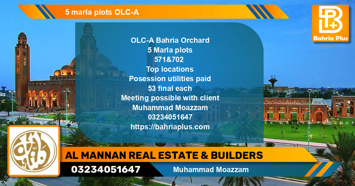 Residential Plot for Sale in Bahria Orchard, Lahore - (BP-138129)