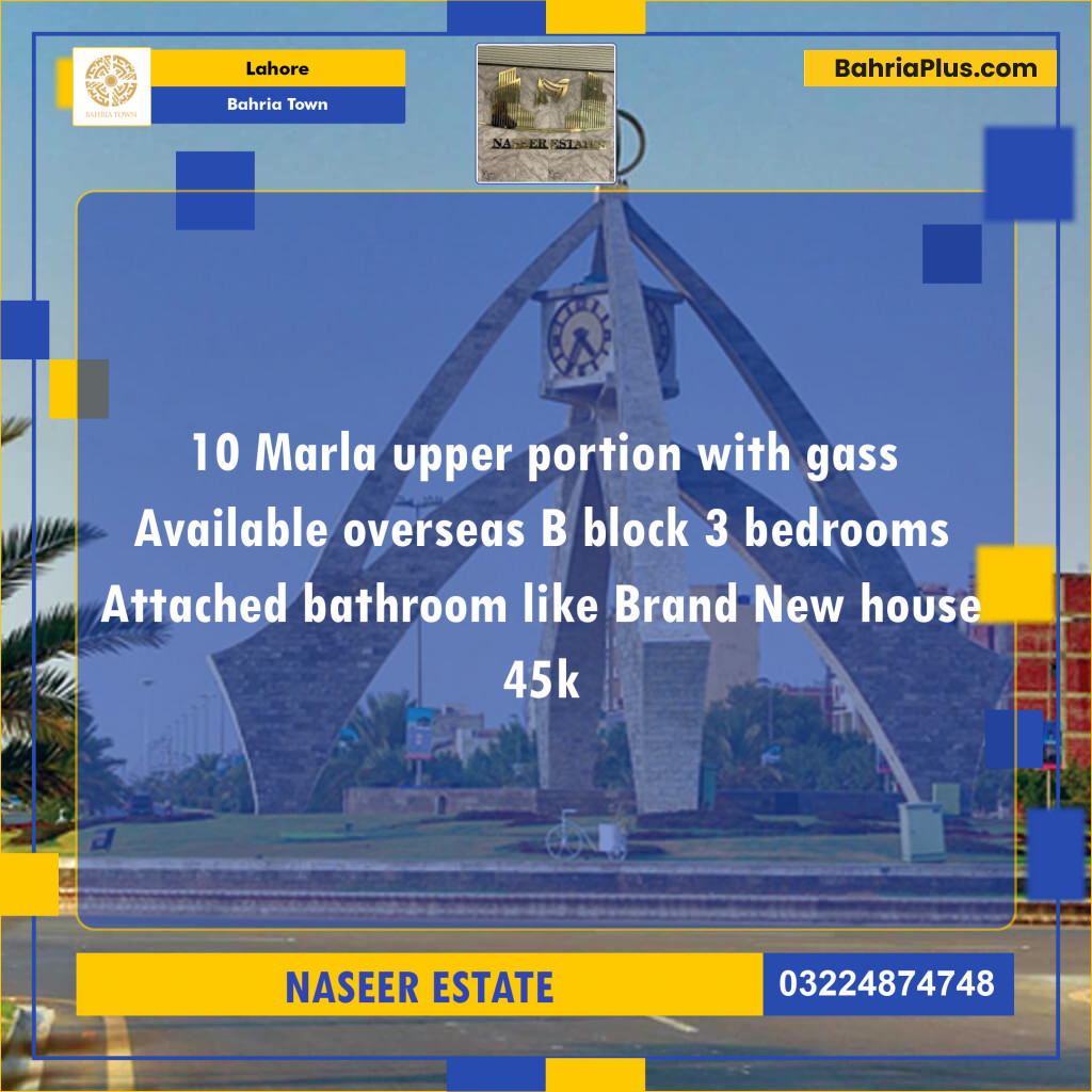 Residential House for Rent in Bahria Town, Lahore - (BP-138142)