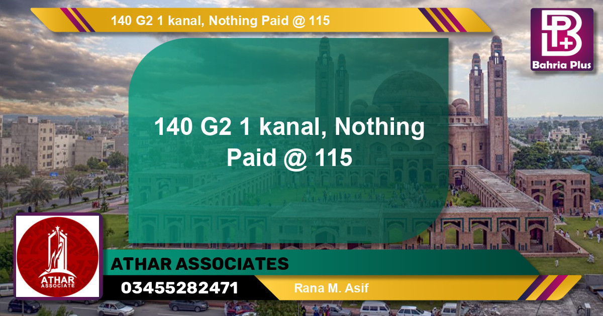 Residential Plot for Sale in Bahria Orchard, Lahore - (BP-138192)