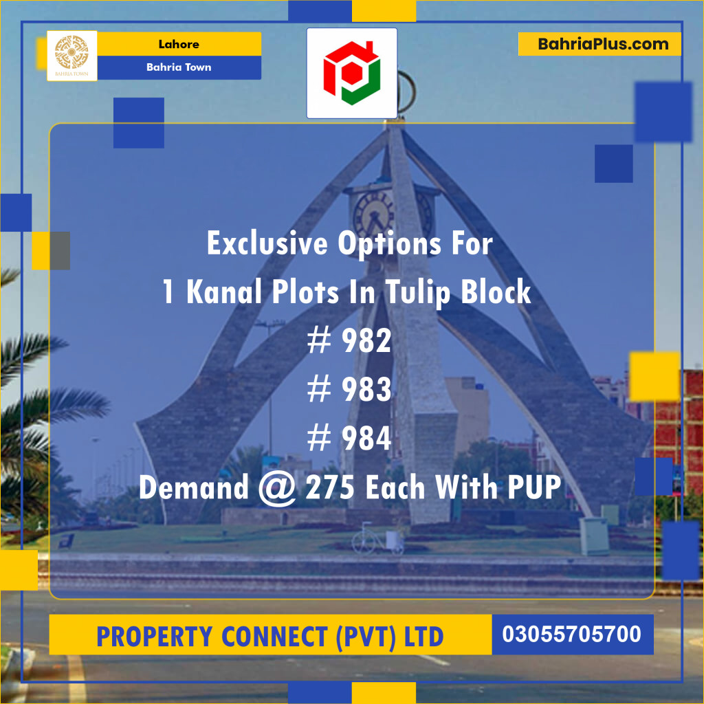 Residential Plot for Sale in Bahria Town, Lahore - (BP-138224)