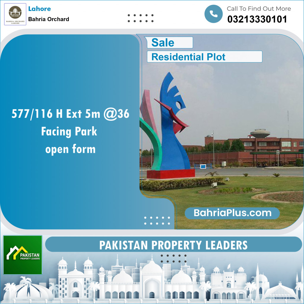 Residential Plot for Sale in Bahria Orchard, Lahore - (BP-138289)
