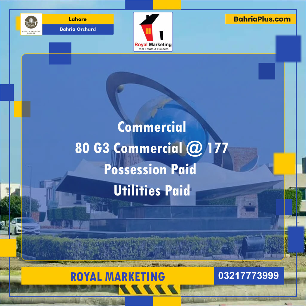 Commercial Plot for Sale in Bahria Orchard, Lahore - (BP-138315)