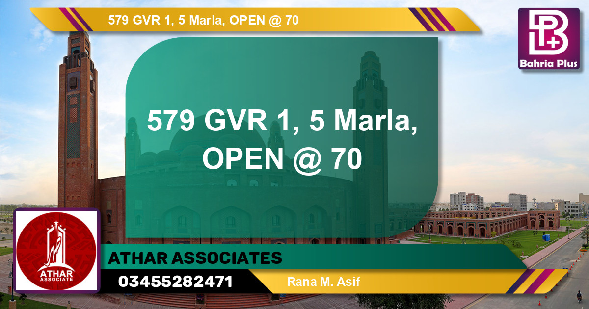 Residential Plot for Sale in Bahria Town, Lahore - (BP-138328)